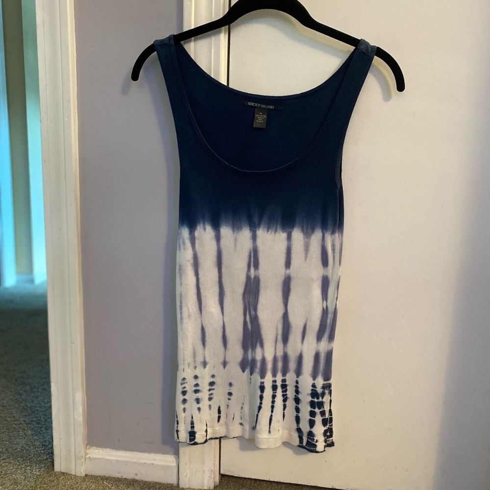 Lucky Brand Sleeveless Batik Tank Top